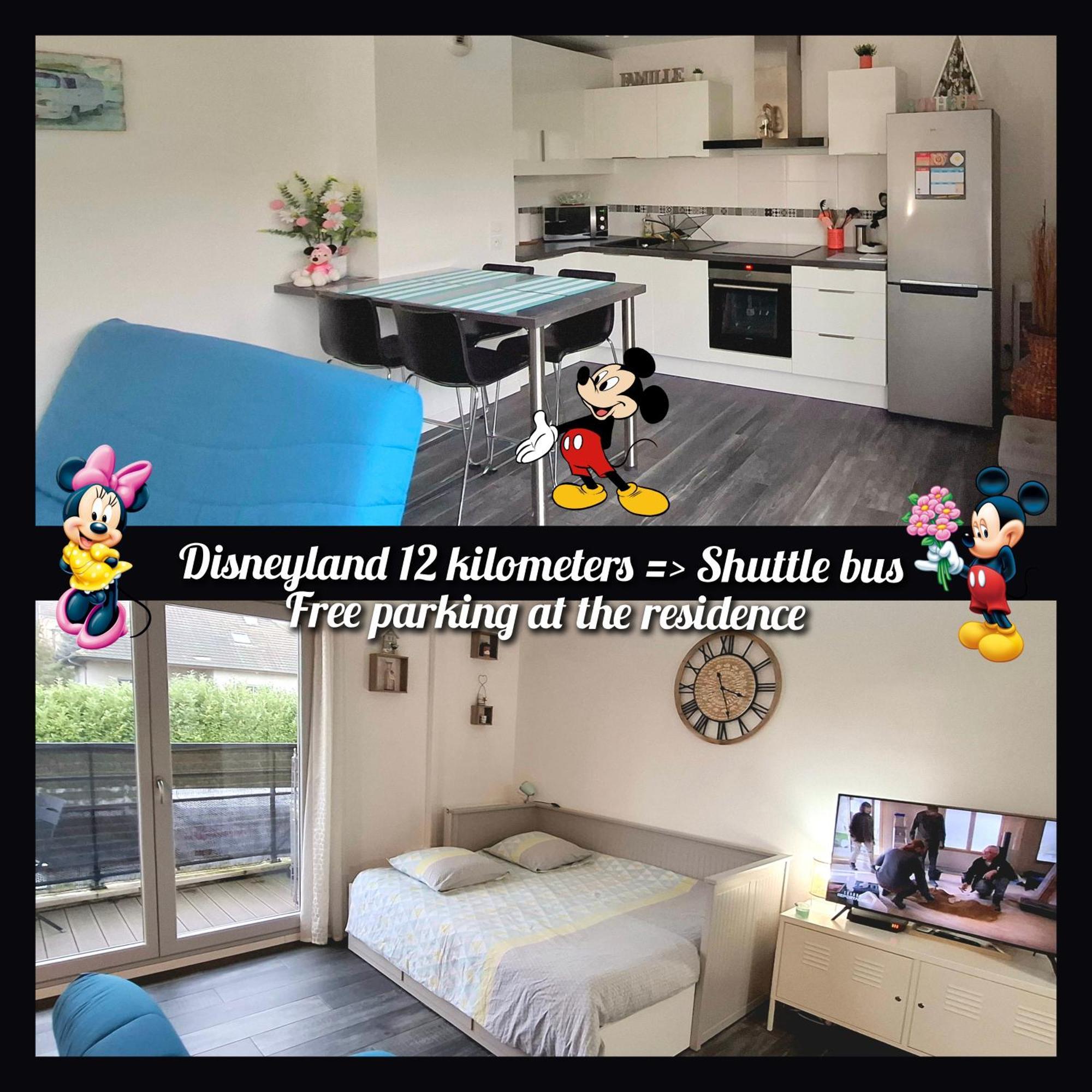 Appartement Studio O Fil De L'O A 12 Kilometres De Disneyland Paris 克雷西拉沙佩勒 外观 照片