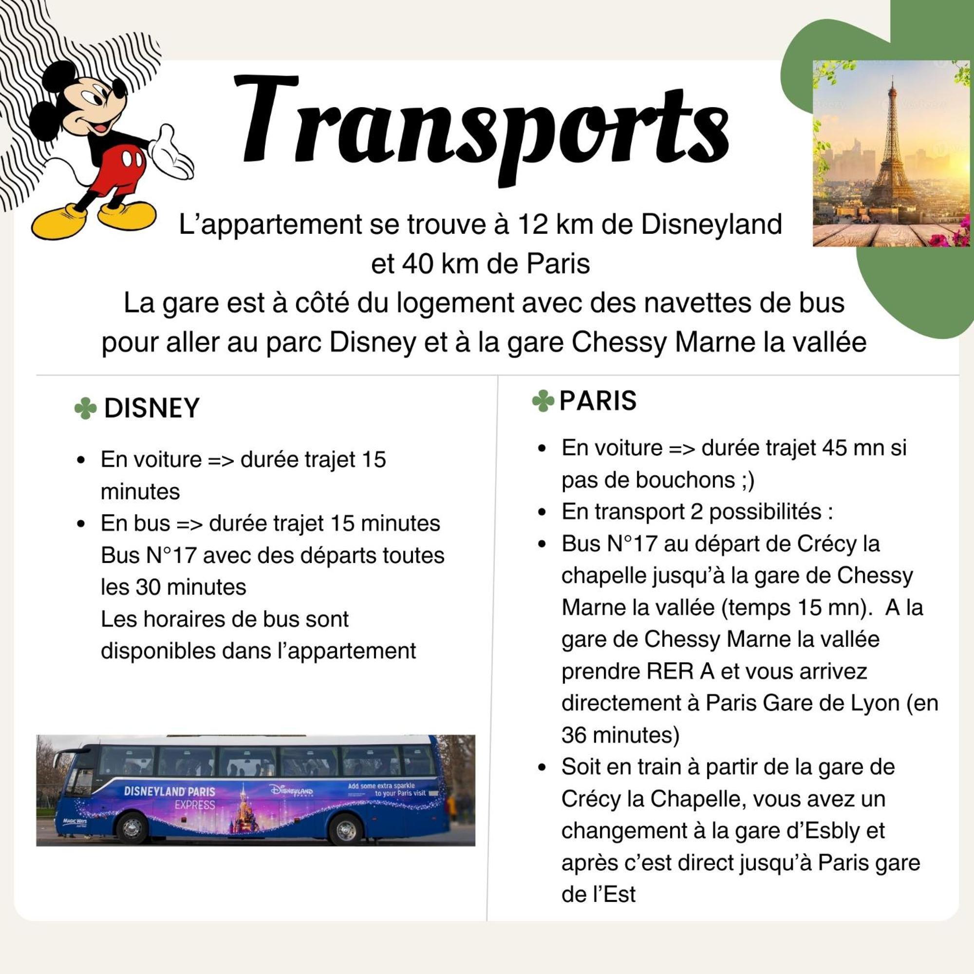 Appartement Studio O Fil De L'O A 12 Kilometres De Disneyland Paris 克雷西拉沙佩勒 外观 照片
